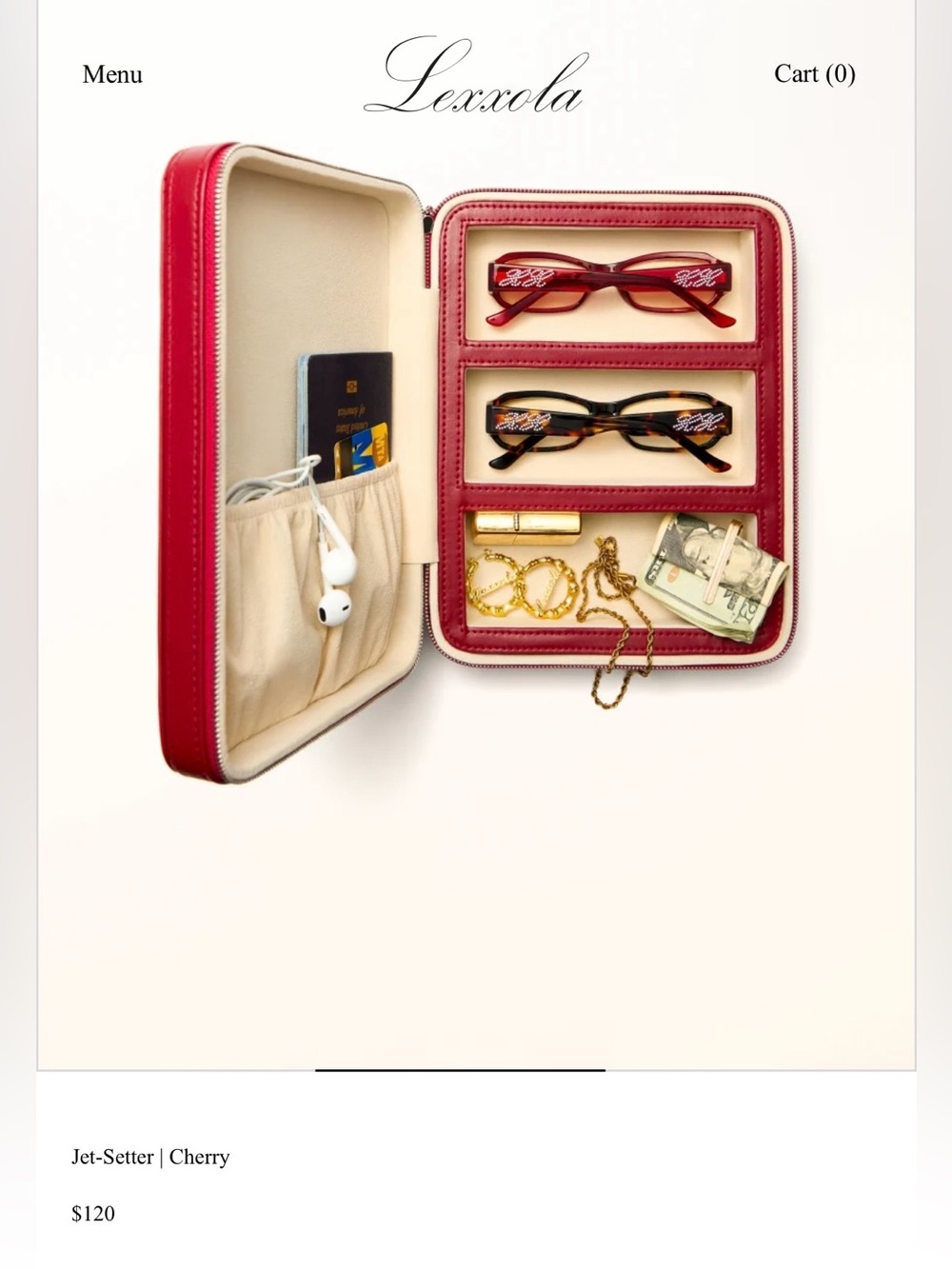 Lexxola - Jet-Setter: Cherry Red Travel Case